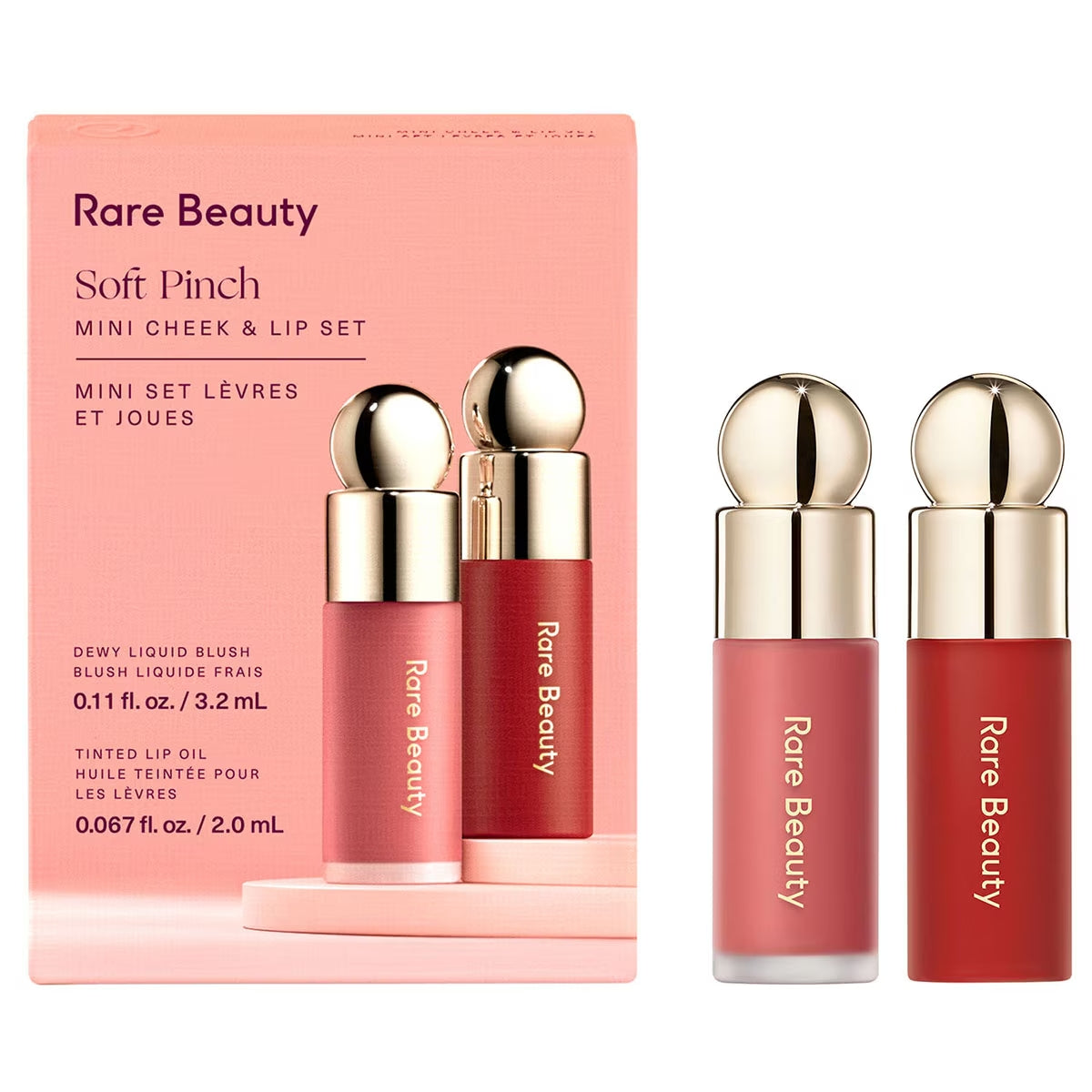 RARE BEAUTY SET SOFT PINCH MINI LIP AND CHEEK (SET DE MAQUILLAJE PARA LABIOS Y ROSTRO)
